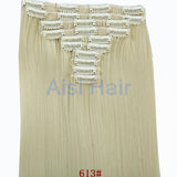 16 Colors Clip in Hair Extensions 25inch Long Straight Fake False Hair Extension Heat Resistant Synthetic Natural Hair Extension