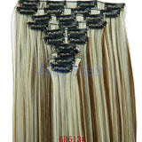 16 Colors Clip in Hair Extensions 25inch Long Straight Fake False Hair Extension Heat Resistant Synthetic Natural Hair Extension