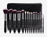 MSQ 15pcs Professional Makeup Brushes Set Make Up Brushes High Quality Synthetic Hair With PU Leather Case For Beauty