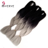 Ombre Kanekalon Braiding Hair braid 100g/piece Synthetic Two Tone High Temperature Fiber Kanekalon Jumbo Braid Hair Extensions