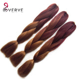 Ombre Kanekalon Braiding Hair braid 100g/piece Synthetic Two Tone High Temperature Fiber Kanekalon Jumbo Braid Hair Extensions