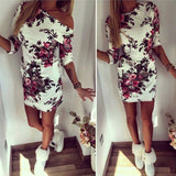 Plus Size Robe Femme 2016 Summer Women Clothes Floral Print Sexy Casual Slim Bandage Bodycon Party Mini Dresses