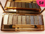9 Colors Diamond Bright Makeup Eyeshadow Naked Smoky Palette Make Up Set Eye Shadow Maquillage Professional Cosmetic With Brush