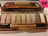 9 Colors Diamond Bright Makeup Eyeshadow Naked Smoky Palette Make Up Set Eye Shadow Maquillage Professional Cosmetic With Brush