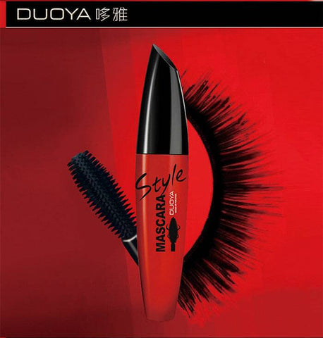 DUOYA Brand Makeup 3D Fiber Lashes Mascara To Eyelashes Waterproof Curling Thick Black Ink For Lashes Korea Cosmetics