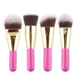 4 pcs Kabuki Brushes Synthetic Hair Stage Make Up Tools Makeup Brush Set  Travel Kit