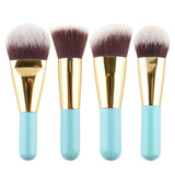 4 pcs Kabuki Brushes Synthetic Hair Stage Make Up Tools Makeup Brush Set  Travel Kit