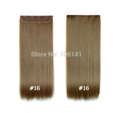 Clip In Hair Extensions 24inch 60cm 120g 5clips Long Straight  Synthetic Hair Clip in Synthetic Hair Extension Free Shipping