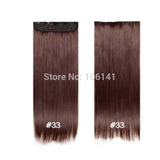 Clip In Hair Extensions 24inch 60cm 120g 5clips Long Straight  Synthetic Hair Clip in Synthetic Hair Extension Free Shipping