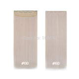 Clip In Hair Extensions 24inch 60cm 120g 5clips Long Straight  Synthetic Hair Clip in Synthetic Hair Extension Free Shipping