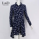 New 2016 Preppy Style Women Summer Autumn Dress Sexy 3/4 Sleeve Red Plaid Print Office Shirt Cardigan Dresses Work Wear DR5985
