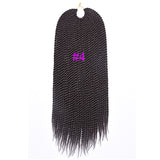 18" 30 Strands 75g/pack Best Quality Crotchet Braids Ombre Kanekalon Braiding Hair Crochet Braids Box Braids Hair Extensions