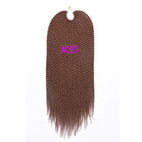 18" 30 Strands 75g/pack Best Quality Crotchet Braids Ombre Kanekalon Braiding Hair Crochet Braids Box Braids Hair Extensions