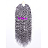 18" 30 Strands 75g/pack Best Quality Crotchet Braids Ombre Kanekalon Braiding Hair Crochet Braids Box Braids Hair Extensions