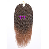 18" 30 Strands 75g/pack Best Quality Crotchet Braids Ombre Kanekalon Braiding Hair Crochet Braids Box Braids Hair Extensions