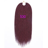 18" 30 Strands 75g/pack Best Quality Crotchet Braids Ombre Kanekalon Braiding Hair Crochet Braids Box Braids Hair Extensions