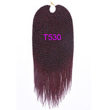 18" 30 Strands 75g/pack Best Quality Crotchet Braids Ombre Kanekalon Braiding Hair Crochet Braids Box Braids Hair Extensions