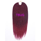 18" 30 Strands 75g/pack Best Quality Crotchet Braids Ombre Kanekalon Braiding Hair Crochet Braids Box Braids Hair Extensions