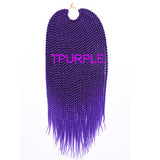 18" 30 Strands 75g/pack Best Quality Crotchet Braids Ombre Kanekalon Braiding Hair Crochet Braids Box Braids Hair Extensions