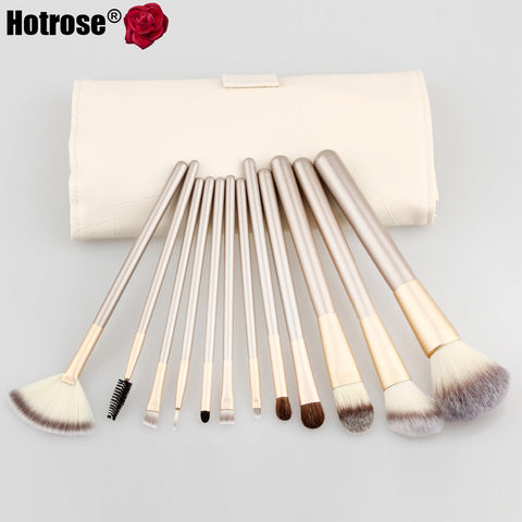 12Pcs Makeup Brush Kits Professional Synthetic Cosmetic Makeup Brush Foundation Eyeshadow Eyeliner Brushing Brush Kits