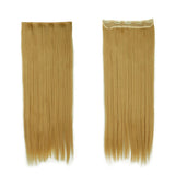 Natural Straight Hair Clip in on Hair Extensions 26 inch 66cm Length super long blonde hair Black Dark Light Brown hairpiece