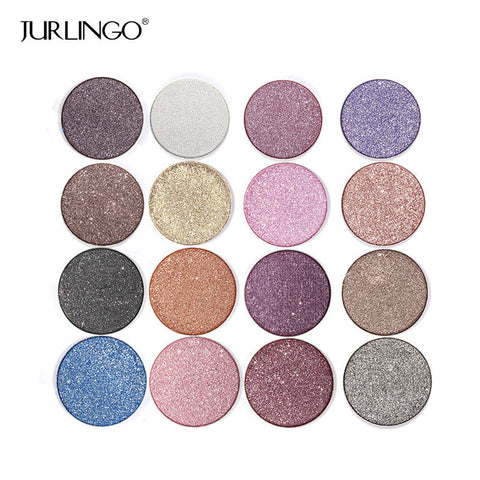 New Shimmer Eye Shadow Palette Make Up Waterproof Professional Diamond Eyeshadow Pigment With Brush Makeup Cosmetic Set JURLINGO