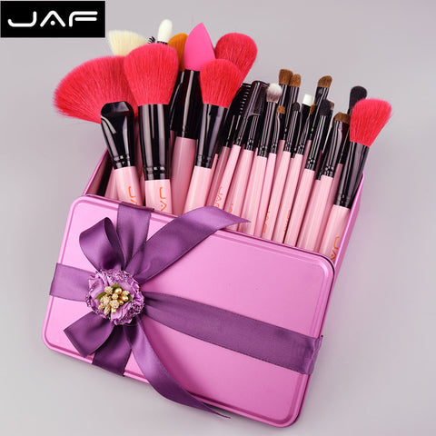 JAF 32 Makeup Brush Set Natural Hair Makeup Brushes 32 pcs with  Gift Birthday Gifts Make up brushes