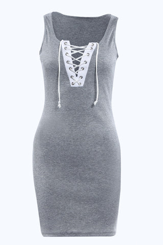 HOT SELL 2016 New Style Sexy sleeveless bandage women dress attractive office work sun deep v-neck Slim Package hip dress w102