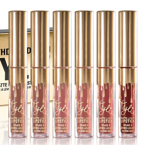 Gold Kylie Birthday Limited Edition Collection kylie jenner Matte LIPSTICK BIRTHDAY COLLECTION Mini Kits lip kit 6pcs/set