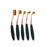 10 Pcs Set Makeup Toothbrush Shape Oval Makeup Brushes Set Foundation Contour Powder Eyebrow Blush Eyeshadow Brush Set
