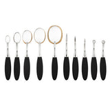 10 Pcs Set Makeup Toothbrush Shape Oval Makeup Brushes Set Foundation Contour Powder Eyebrow Blush Eyeshadow Brush Set