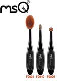 MSQ New Arrival Tooth Brush Shape Oval Makeup Brush Set MULTIPURPOSE Professional Foundation Powder Brush Kits