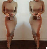 Women Autumn Dress Long Sleeve Sexy Club Dress 2016 Midi Pencil Bodycon Self Portrait Party Dresses Plus Size Women Clothing