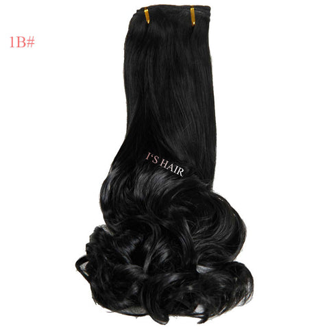 False Hair Extensions Synthetic Hair with Clip 8pcs 18 Clips in Hair Extension 20" Long Curly  Hairpiece Heat Resistant Hair