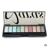 Brand 10 Colors Eyeshadow Palette with Brush Nude Makeup balm Luminous Glitter Shimmer Eye Shadow Make Up Palette Cosmetics