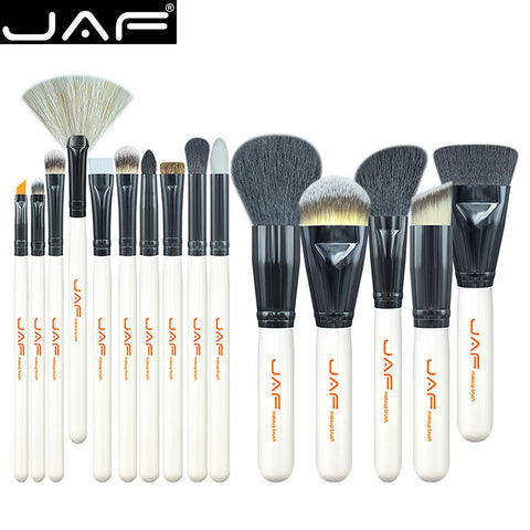 JAF Brand 15 PCS Makeup Brush Set Professional Make Up Beauty Blush Foundation Contour Powder Cosmetics Brush Makeup