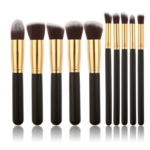 Makeup Brushes 10 Pcs Superior Professional Soft Cosmetics Make Up Brush Set Woman's Kabuki Brush kit Makeup Brushes Wholesale