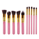 Makeup Brushes 10 Pcs Superior Professional Soft Cosmetics Make Up Brush Set Woman's Kabuki Brush kit Makeup Brushes Wholesale