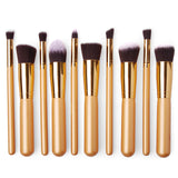 Makeup Brushes 10 Pcs Superior Professional Soft Cosmetics Make Up Brush Set Woman's Kabuki Brush kit Makeup Brushes Wholesale