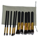 Makeup Brushes 10 Pcs Superior Professional Soft Cosmetics Make Up Brush Set Woman's Kabuki Brush kit Makeup Brushes Wholesale