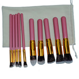 Makeup Brushes 10 Pcs Superior Professional Soft Cosmetics Make Up Brush Set Woman's Kabuki Brush kit Makeup Brushes Wholesale