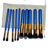 Makeup Brushes 10 Pcs Superior Professional Soft Cosmetics Make Up Brush Set Woman's Kabuki Brush kit Makeup Brushes Wholesale