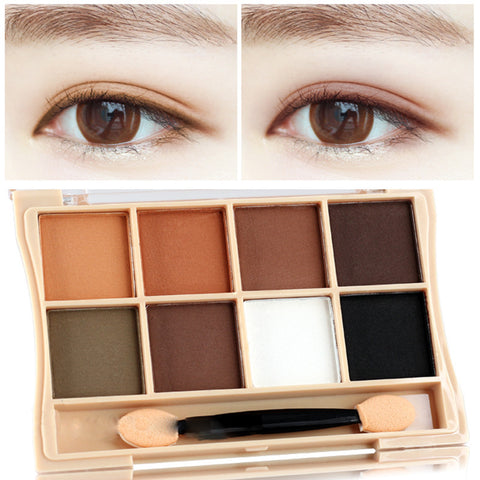 New Arrival Brand 8 Colors Eyeshadow Palette Makeup Smoky Matte Nude Eye Shadow Cosmetics Make Up Palette With Brush