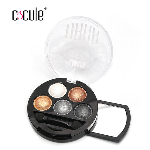 TOP Quality UBUB 5 Color Professional nude eyeshadow palette makeup matte Eye Shadow palette Make Up Glitter Pigment eyeshadow