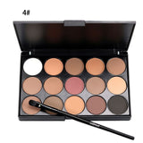 Natural 15 Colors Long Lasting Pearly Eyeshadow Palette Eye Shadow Make Up Set Professional Colors Cosmetics Maquiagem  78