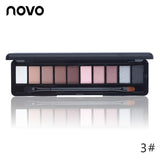 Hot Sale Eye Makeup Palette Natural Fashion Make Up Light 10 Colors Eye Shadow Shimmer Matte Eyeshadow Cosmetics Set With Brush