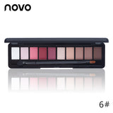 Hot Sale Eye Makeup Palette Natural Fashion Make Up Light 10 Colors Eye Shadow Shimmer Matte Eyeshadow Cosmetics Set With Brush