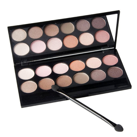 12 Colors Fashion Eye Shadow Palette Cosmetics Mineral Make Up Makeup Eye Shadow Nake Smoky Colors Palette Eyeshadow Set