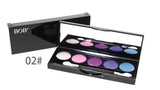 5 colors Natural Makeup Basic Cosmetics Glitter Eye Smoky shadow palette professional make up Matte palettes brush