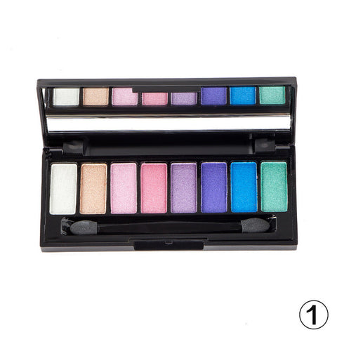 New Brand Alpha 8 Colors Makeup Cosmetic Glitter Eye Shadow Plate Smoked Make Up Natural Nude Eyeshadow Palette Cosmetic & Brush